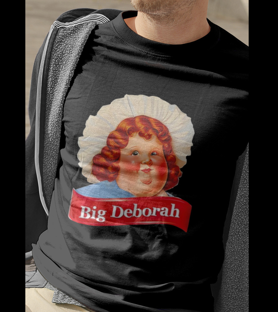 Big Deborah Nostalgic Character Icon With Red Hair And Chef Hat T-Shirt