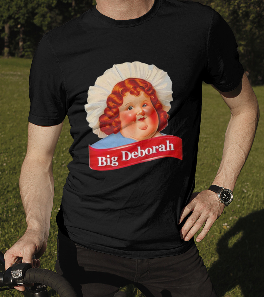 Big Deborah Nostalgic Character Icon With Red Hair And Chef Hat T-Shirt