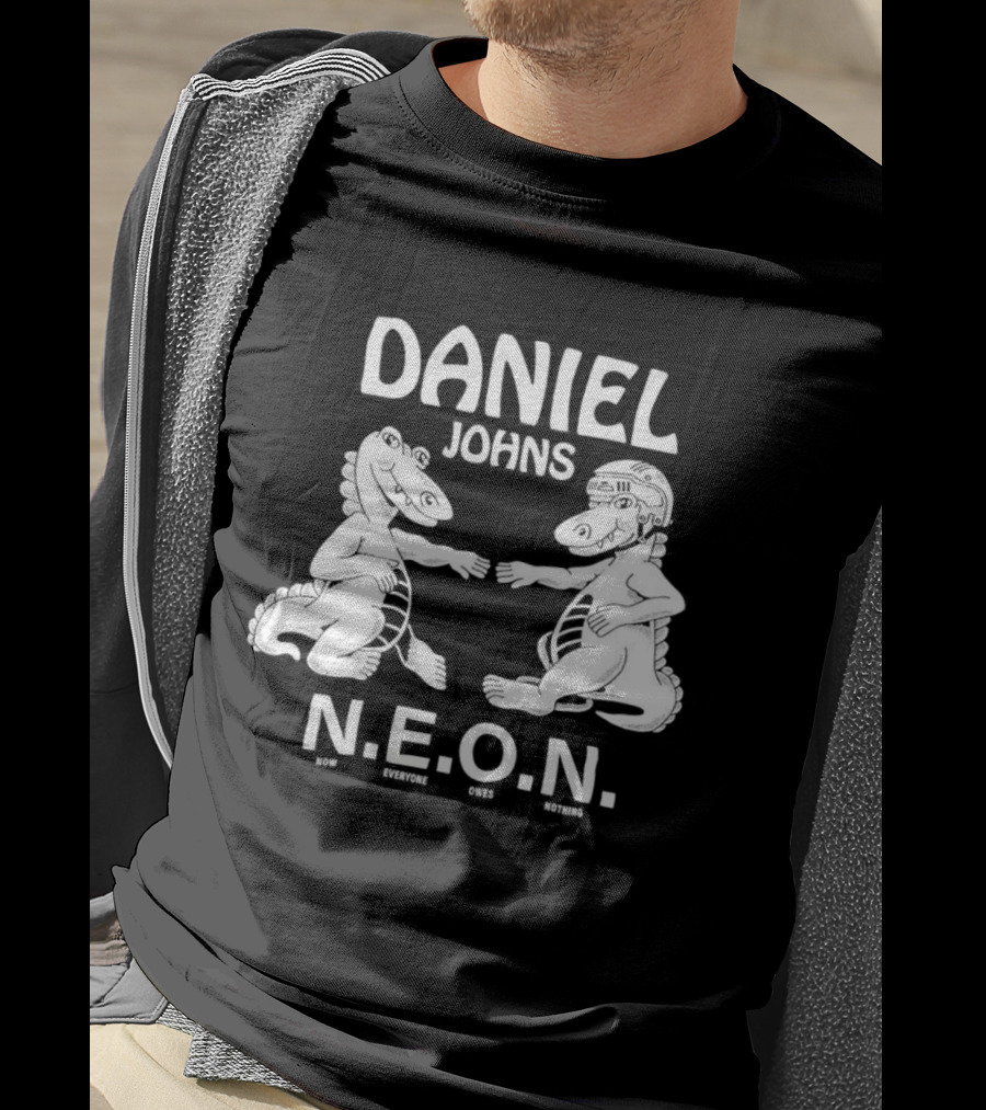 Daniel Johns NEON N.E.O.N. Dinosaur Characters T-Shirt