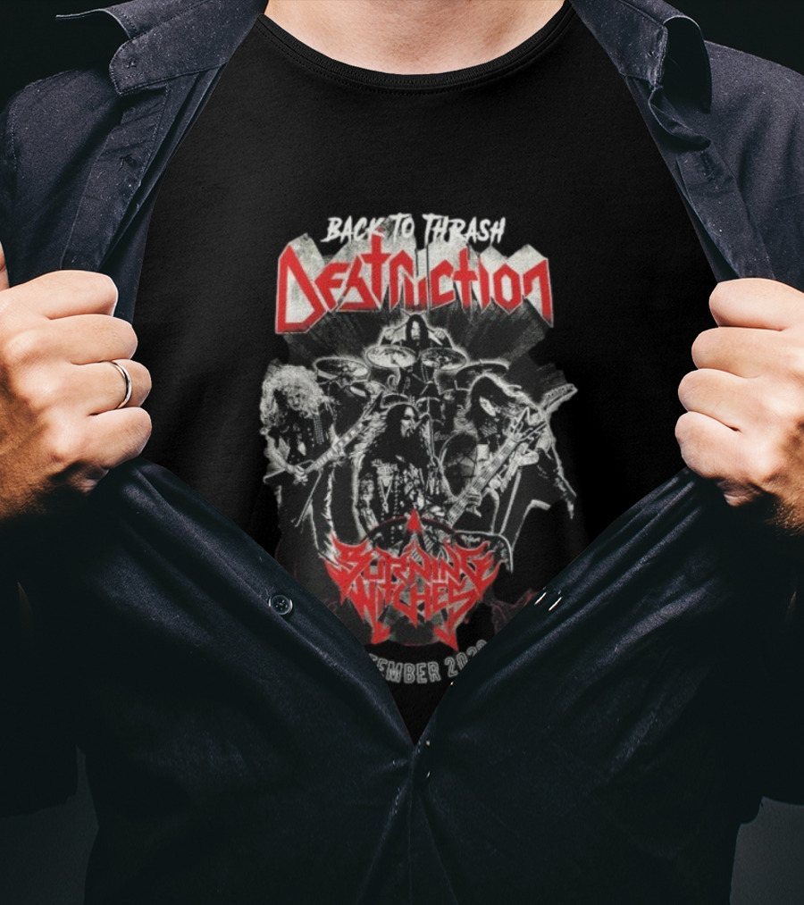 Back To Thrash Destruction Burning Witches September 2020 T-Shirt