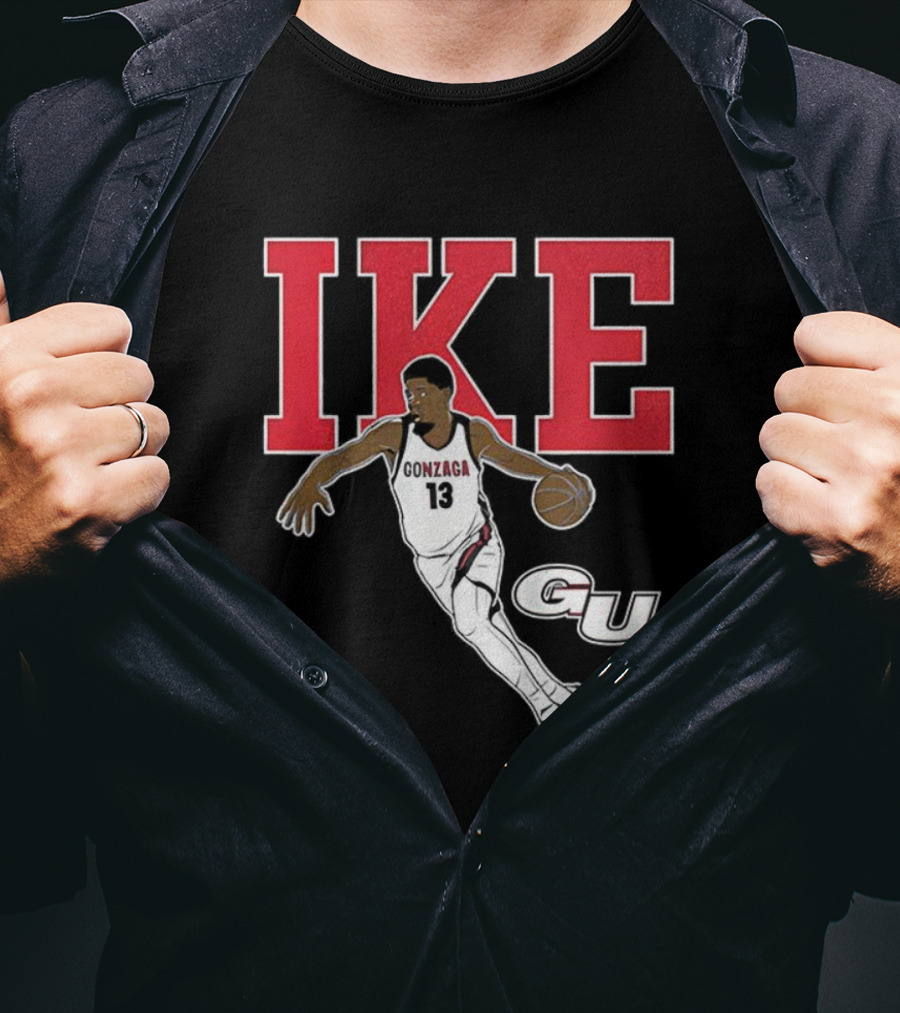 Graham Ike Gonzaga Bulldogs Basketball Player Pose Graphic T-Shirt