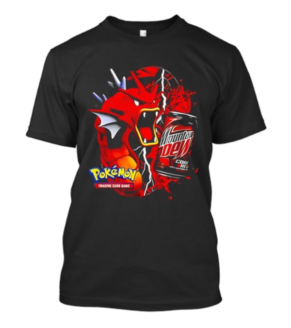 Pokémon Trading Card Game Gyarados Mountain Dew Collaboration T-Shirt