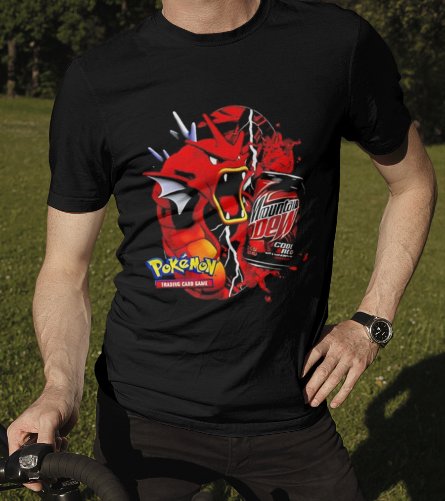 Pokémon Trading Card Game Gyarados Mountain Dew Collaboration T-Shirt