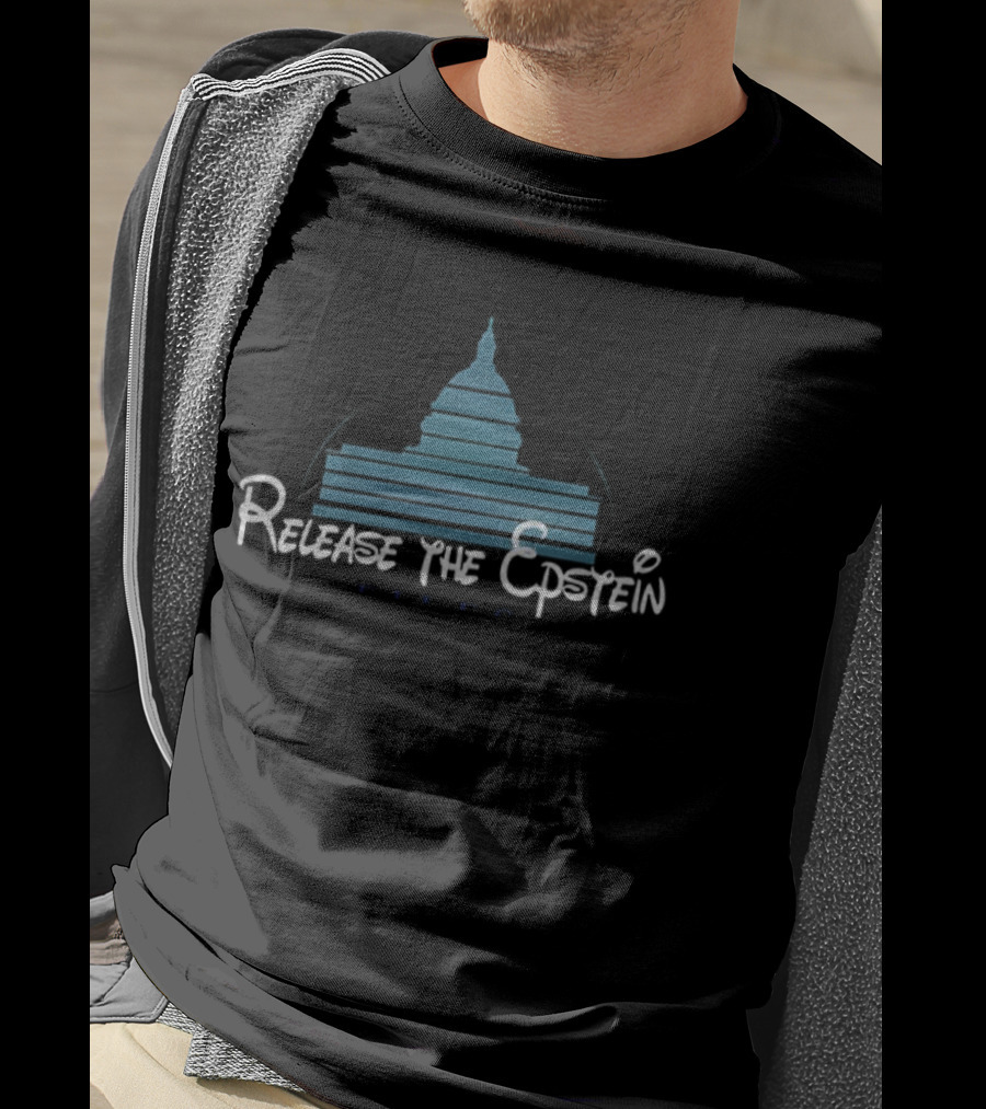 Release The Epstein Files Disney Castle Parody T-Shirt