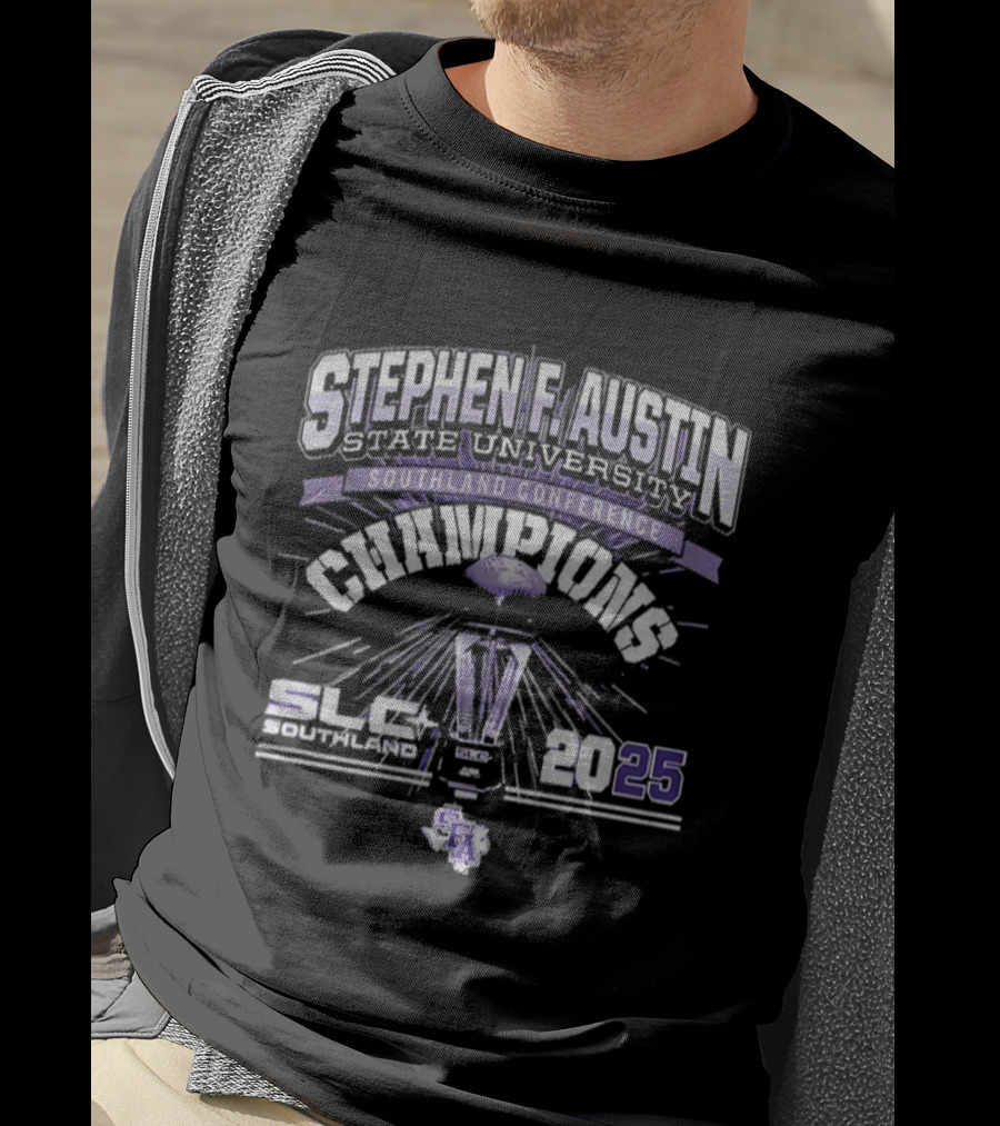 Stephen F. Austin State University Southland Conference 2025 Champions SLC Volleyball T-Shirt