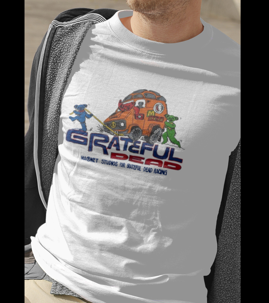 Grateful Dead Market Studios Racing Bears Peace Van T-Shirt