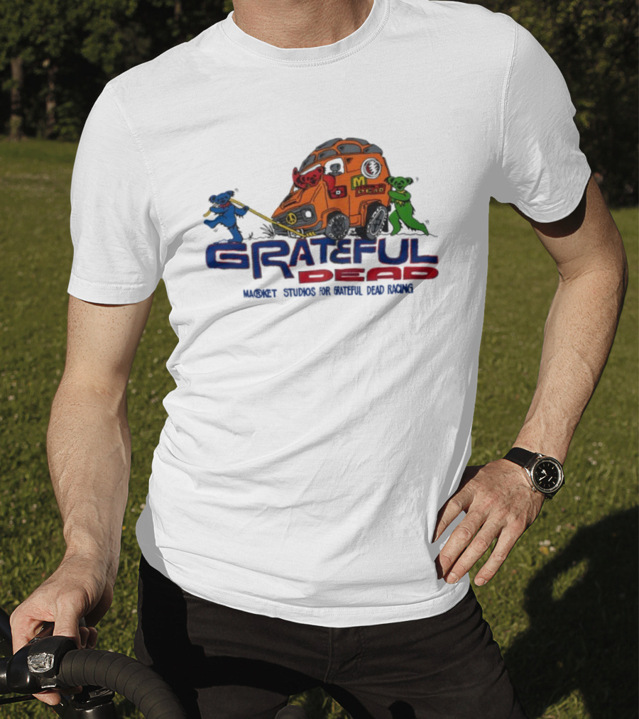 Grateful Dead Market Studios Racing Bears Peace Van T-Shirt