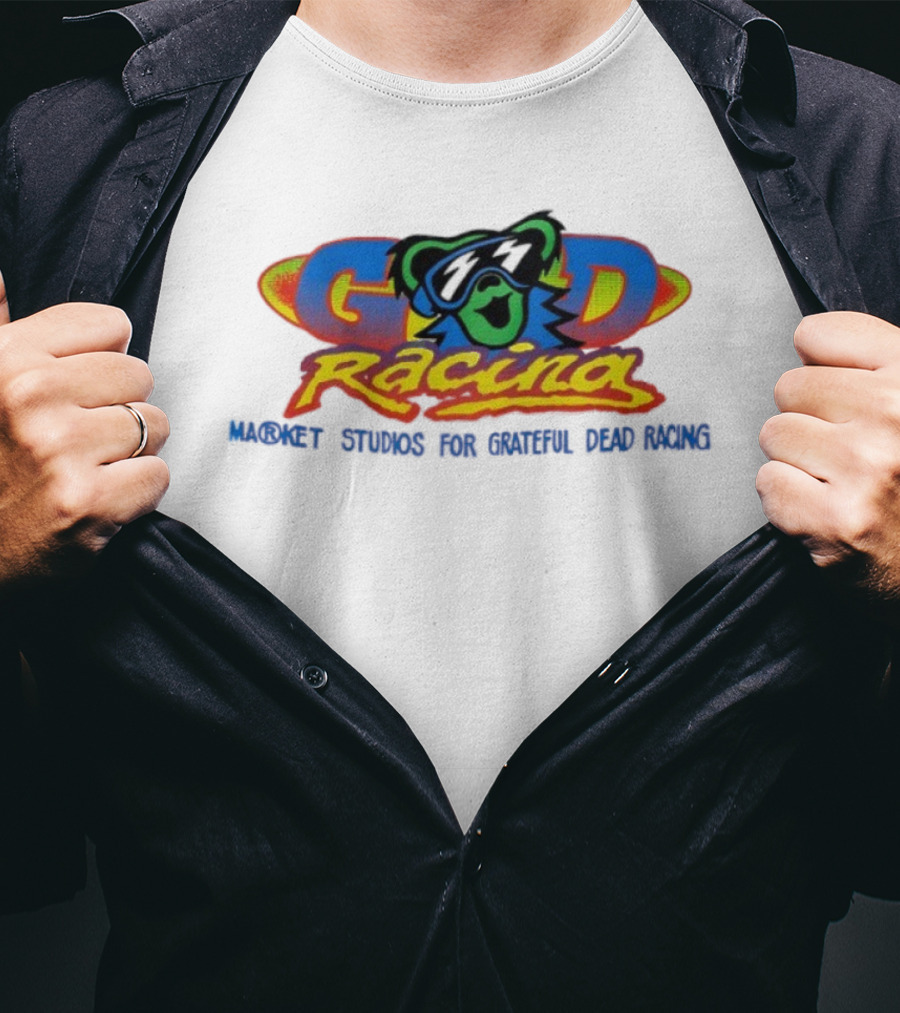 Grateful Dead Racing Market Studios Bear Wearing Sunglasses T-Shirt