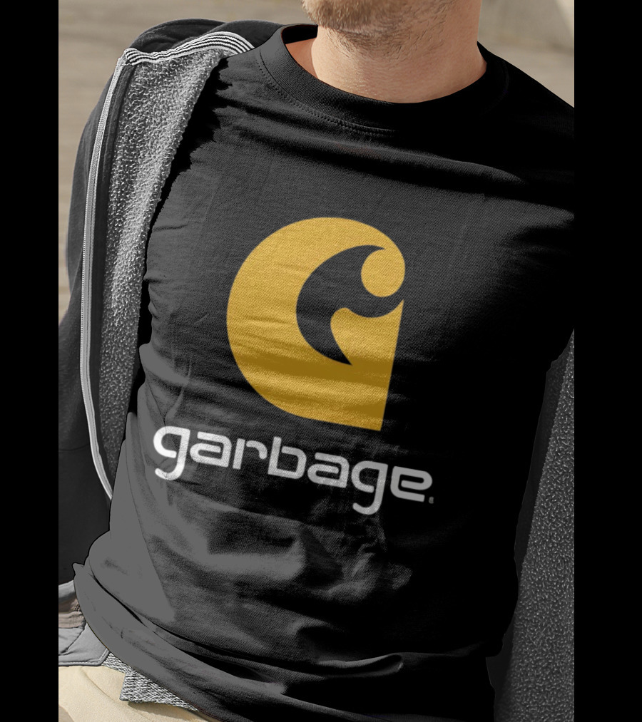 Garbage Icon Yellow G Carhartt Style T-Shirt