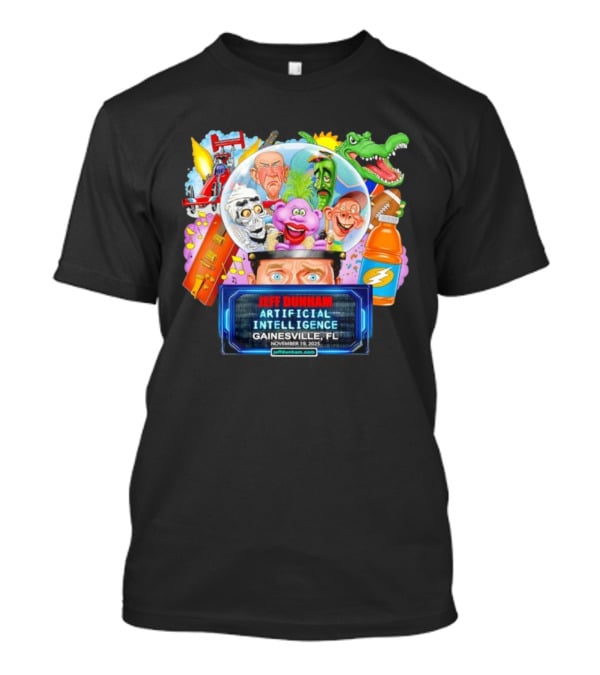 Jeff Dunham Artificial Intelligence Gainesville FL November 19 2025 T-Shirt