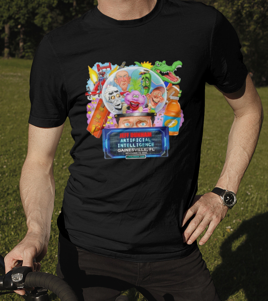 Jeff Dunham Artificial Intelligence Gainesville FL November 19 2025 T-Shirt