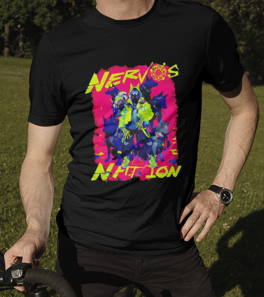 Nervos Nation CKCon 2024 Cyberpunk Aesthetic Hunter And Dogs T-Shirt