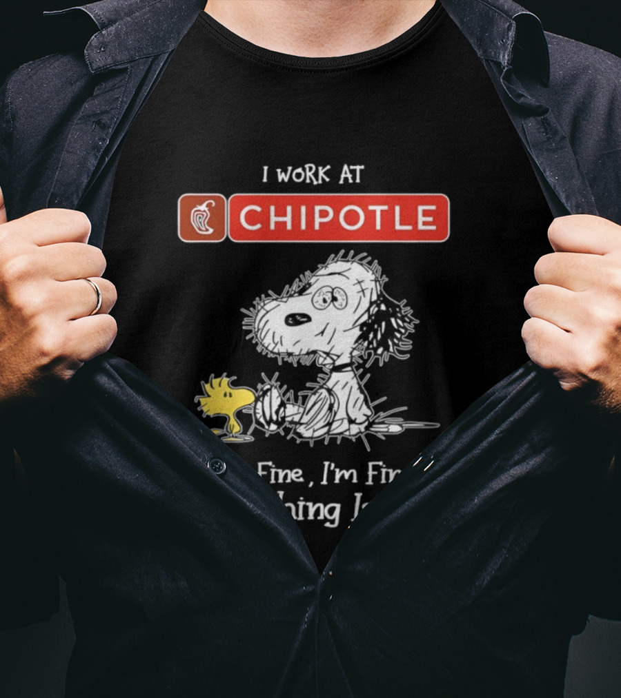 Snoopy Woodstock Chipotle Everything Is Fine T-Shirt