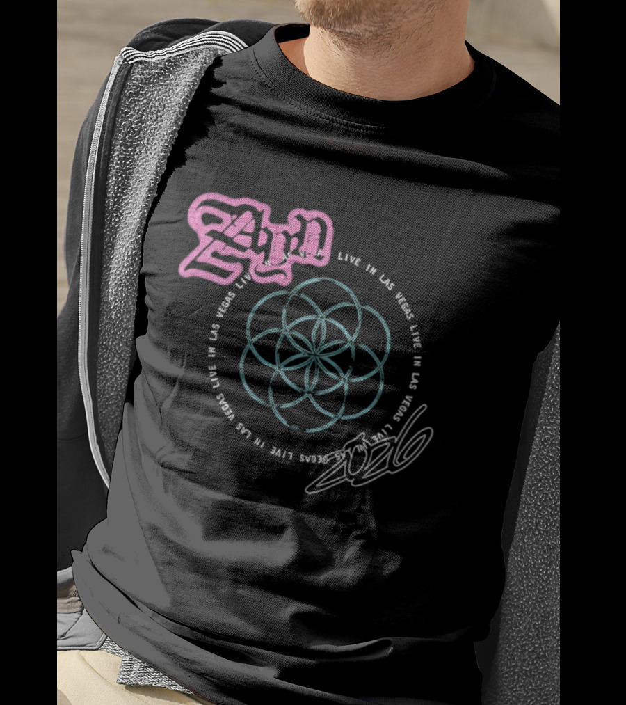 Live In Las Vegas 2024 Mandala T-Shirt