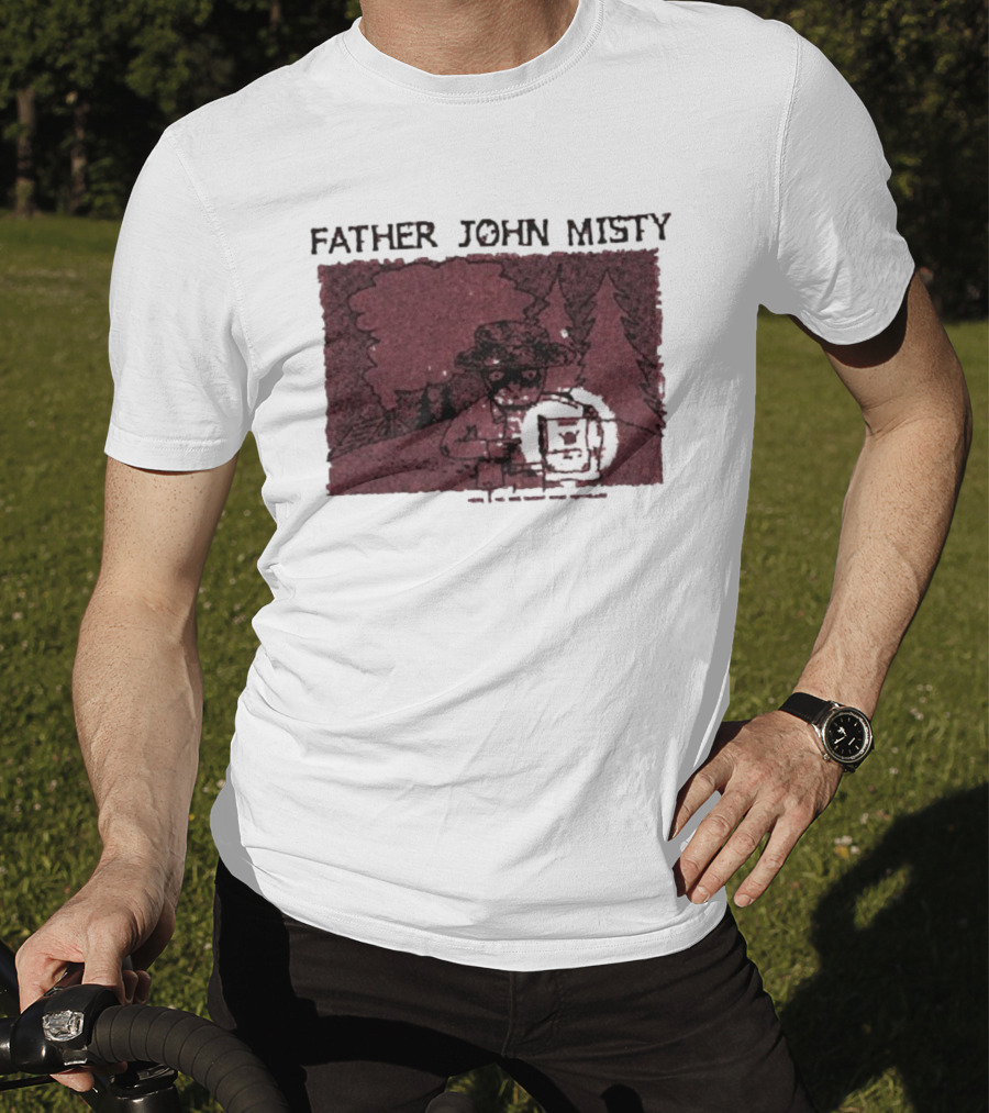 Father John Misty There’s No Mistaking What You Heard Hey Buddy Forest Illustration T-Shirt