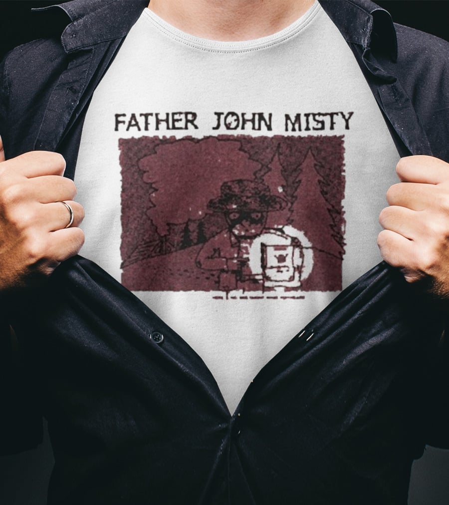 Father John Misty There’s No Mistaking What You Heard Hey Buddy Forest Illustration T-Shirt