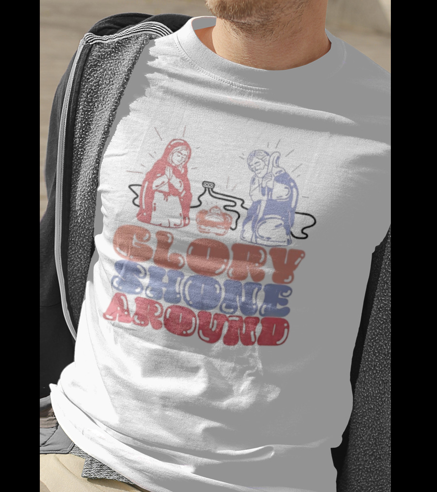 Jesus Glory Shone Around Nativity Scene T-Shirt