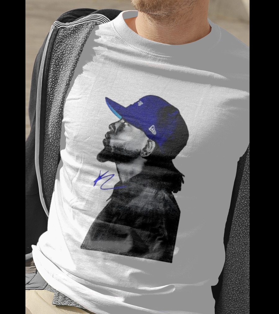 Kendrick Lamar GNX Signature YL Blue Cap T-Shirt