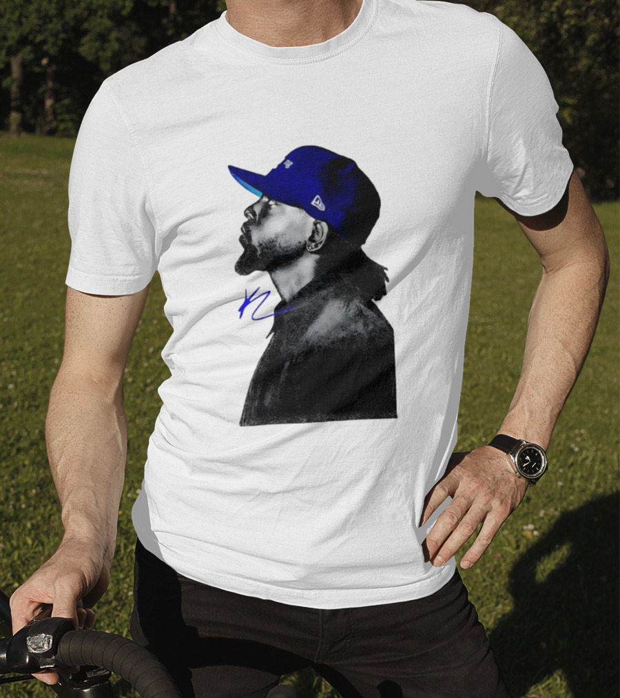 Kendrick Lamar GNX Signature YL Blue Cap T-Shirt