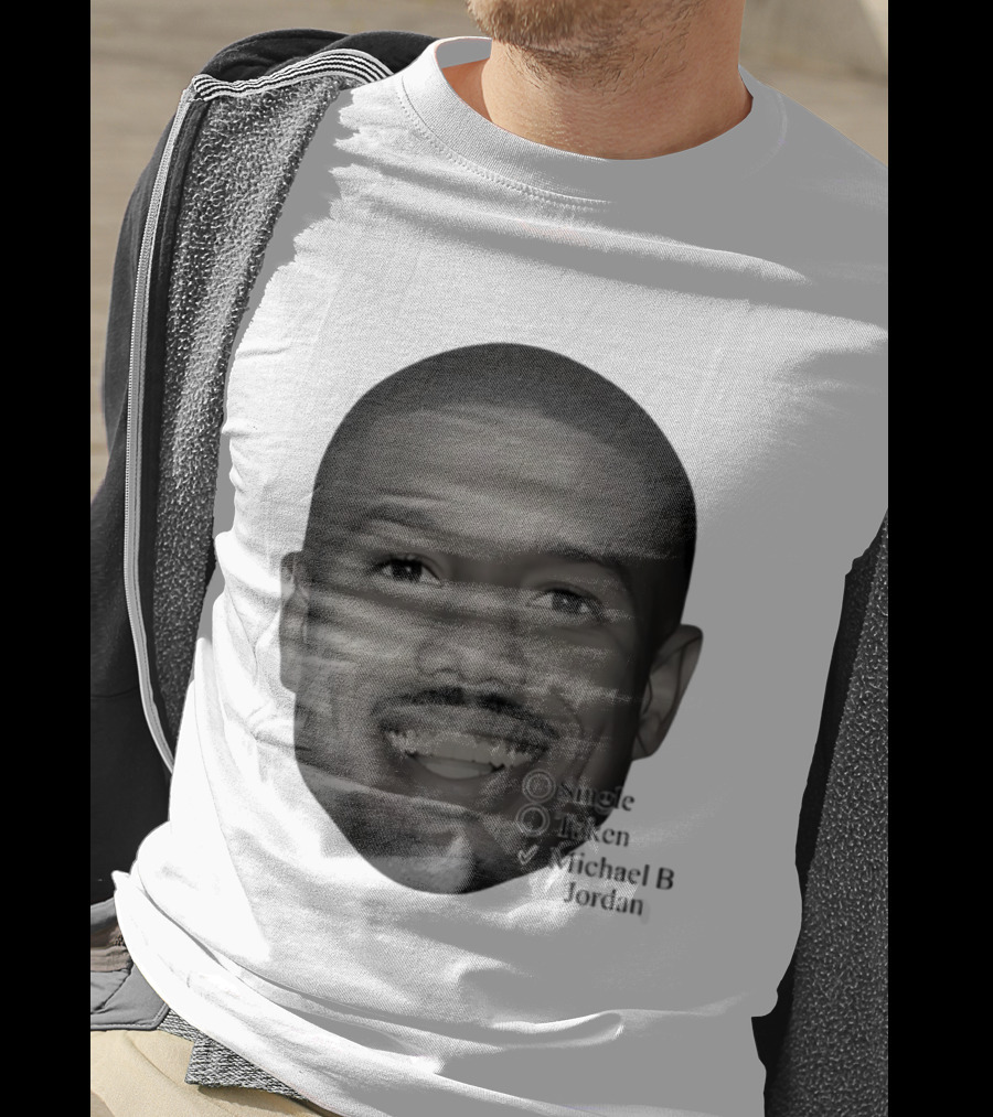 Single Taken Michael B Jordan Face Illustration T-Shirt