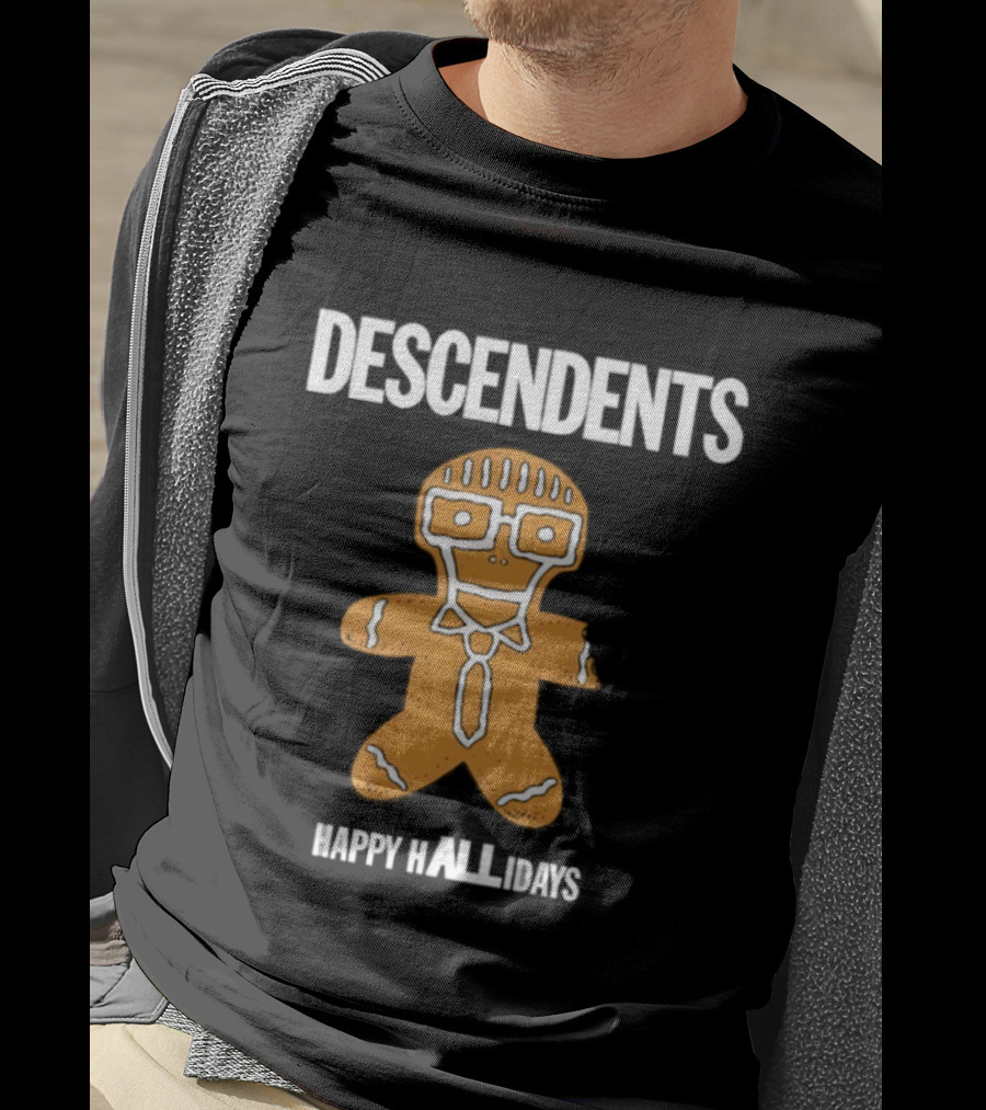 Descendents Happy Hallidays Gingerbread Character T-Shirt