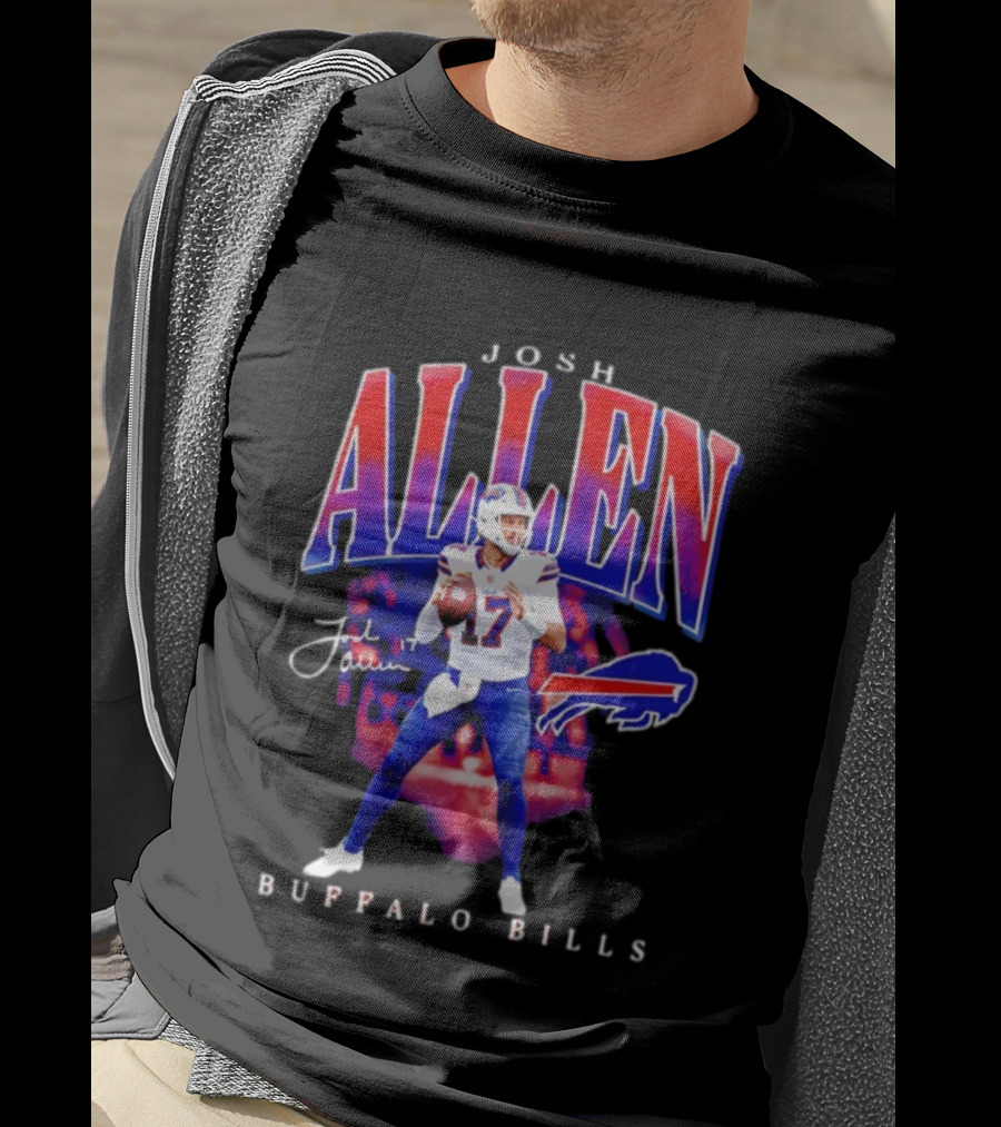 Josh Allen Buffalo Bills 17 Signature Player T-Shirt