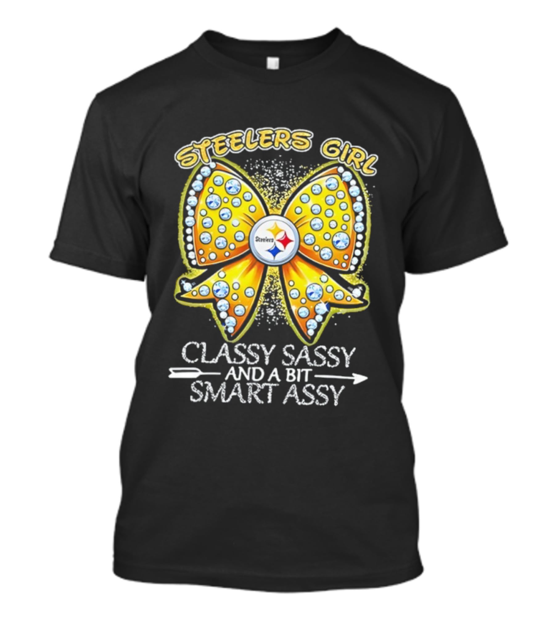 Steelers Girl Bow Classy Sassy And A Bit Smart Assy T-Shirt