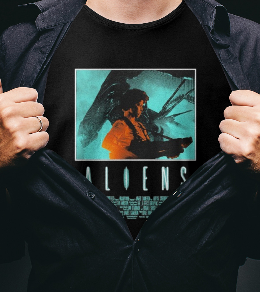 Aliens Ripley Movie Sci-Fi Iconic Art T-Shirt