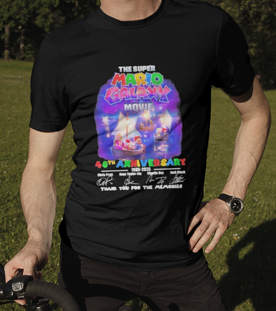The Super Mario Galaxy Movie 40th Anniversary 1985-2025 Thank You For The Memories T-Shirt