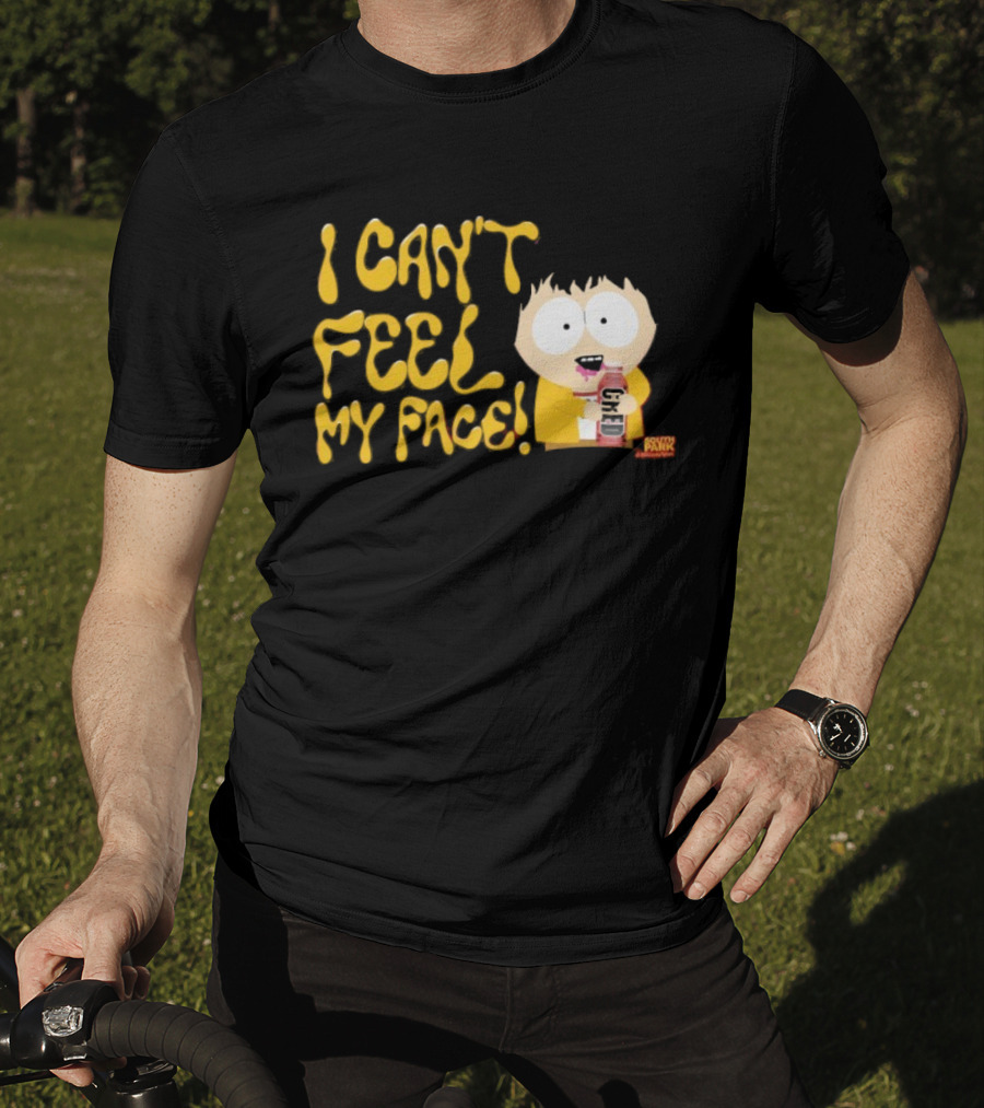 South Park I Can't Feel My Face Character Holding Drink T-Shirt