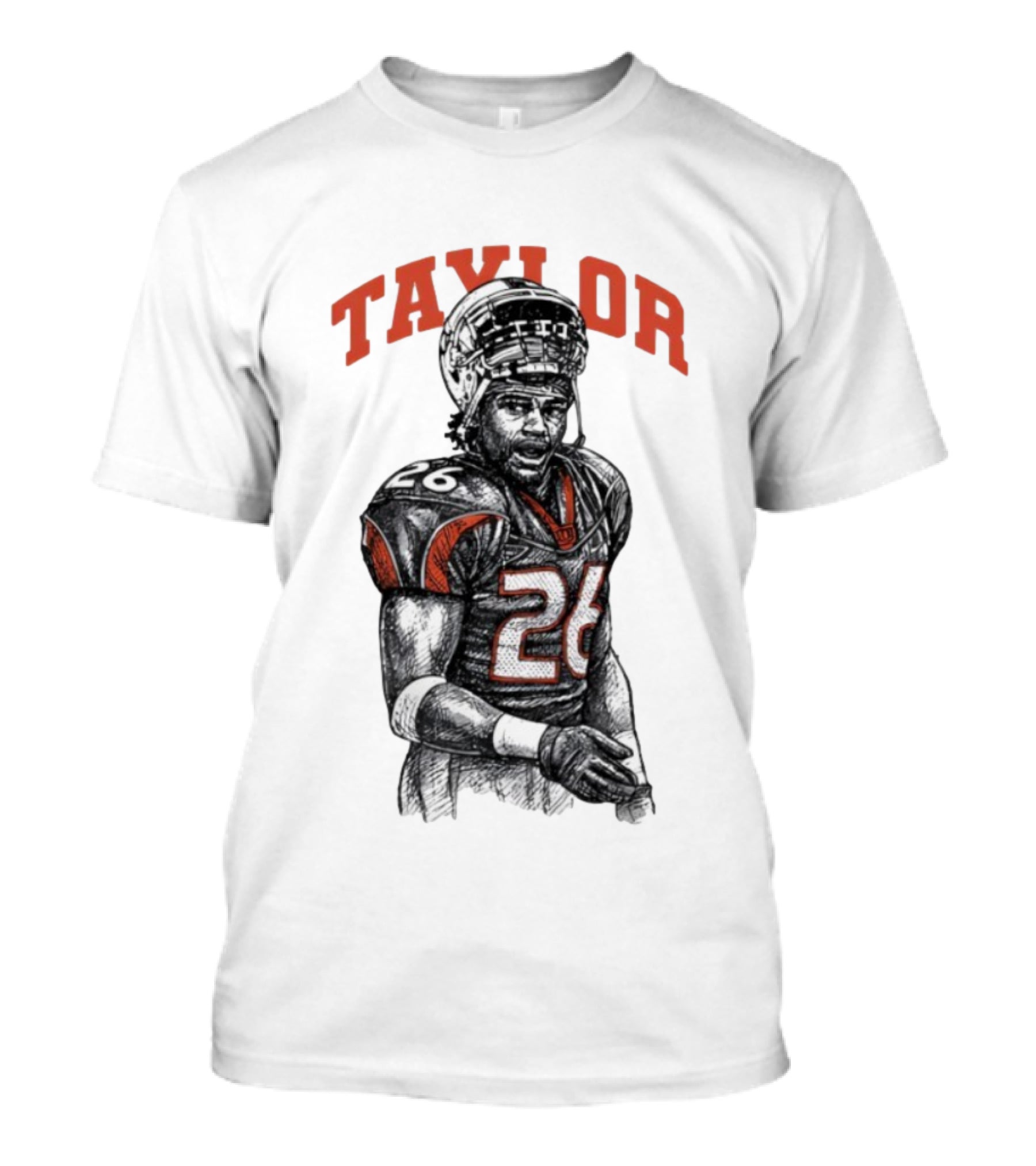 Miami Hurricanes Sean Taylor 26 Sketch Legend T-Shirt
