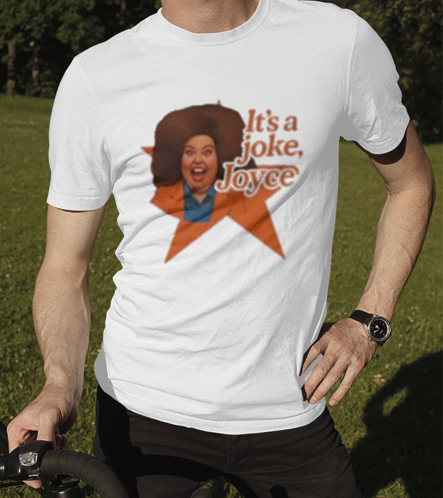 Pam Ann Iconic It's A Joke Joyce Comedy Retro Style T-Shirt