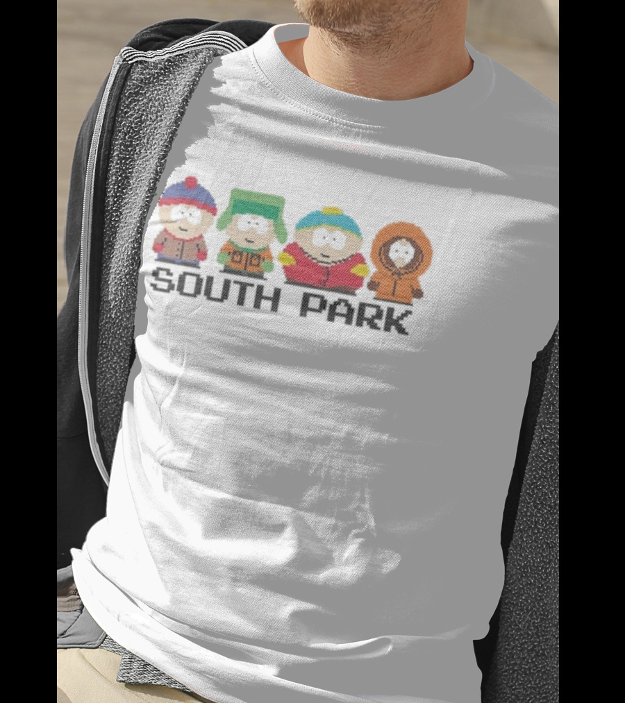 South Park Pixelated 8-Bit Characters Retro Style T-Shirt