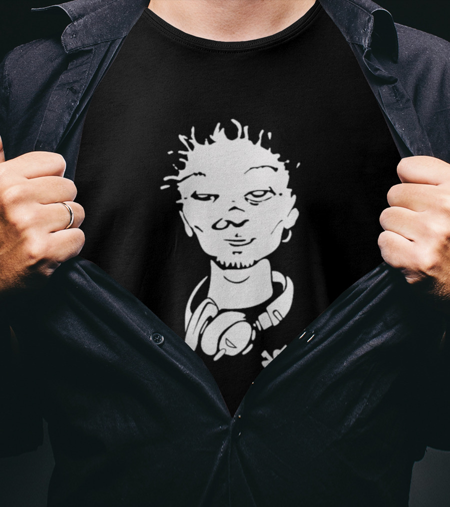 Del Face Headphones Graffiti Art T-Shirt