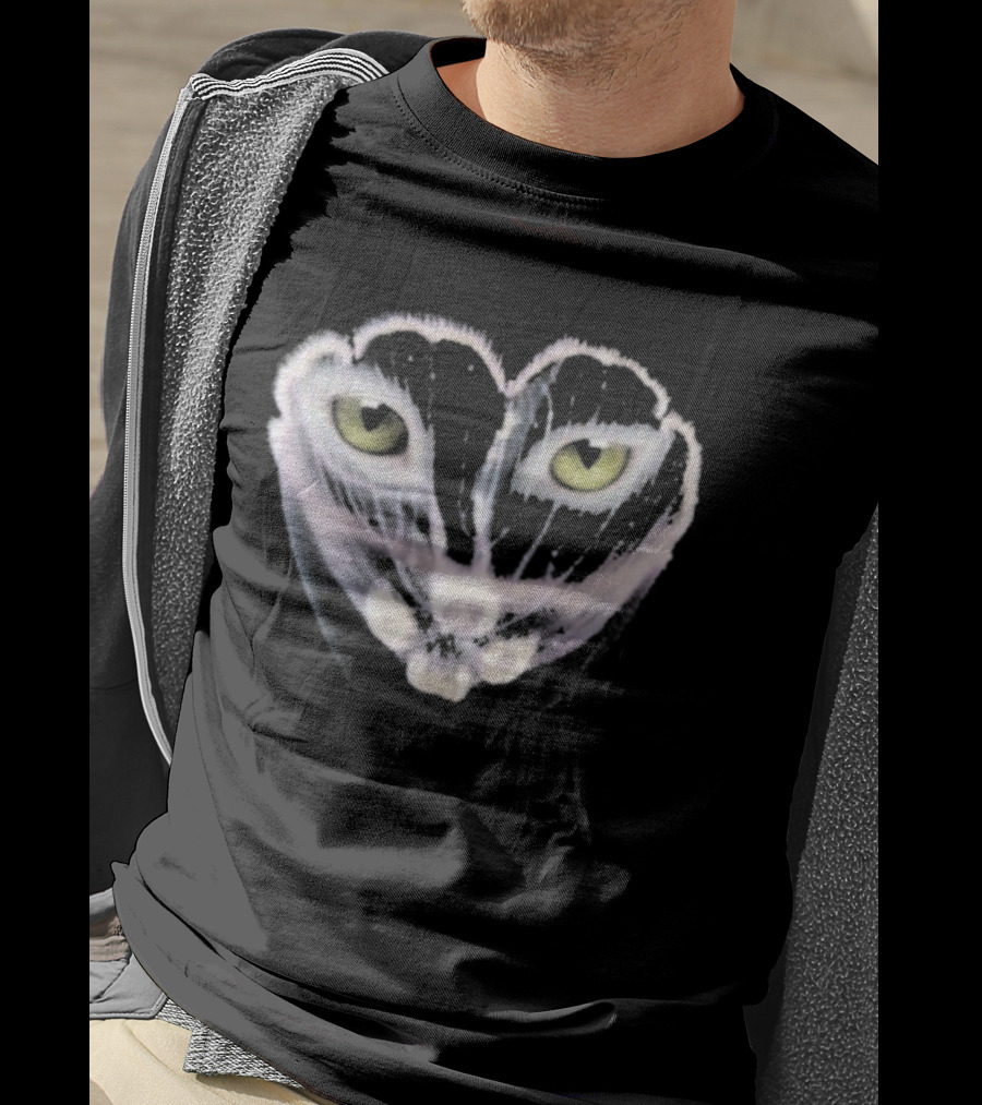 Galantis You Eyes Heart Cat Face Yellow Eyes T-Shirt