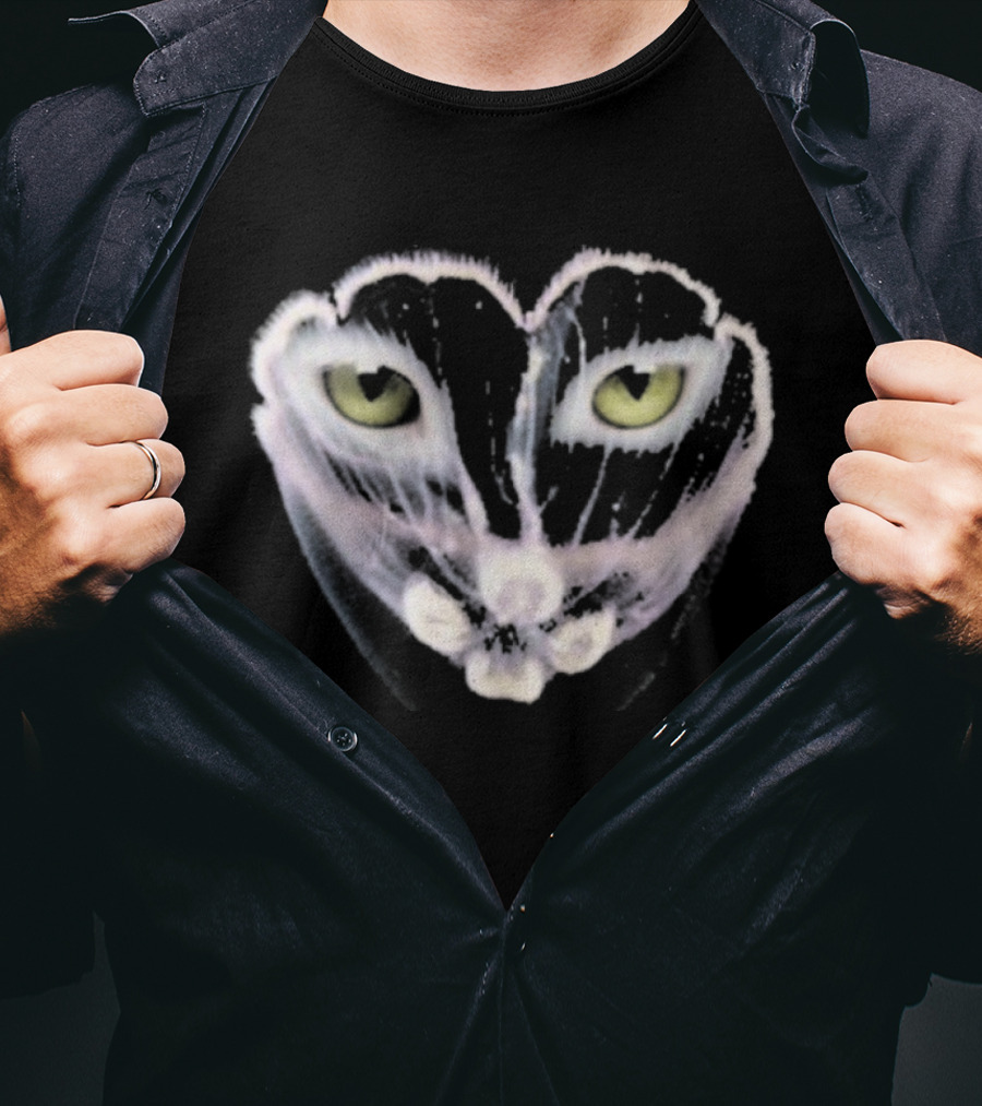 Galantis You Eyes Heart Cat Face Yellow Eyes T-Shirt