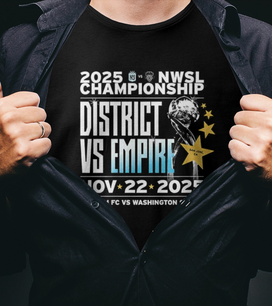 2025 NWSL Championship District Vs Empire Nov 22 Gotham FC Vs Washington Spirit T-Shirt