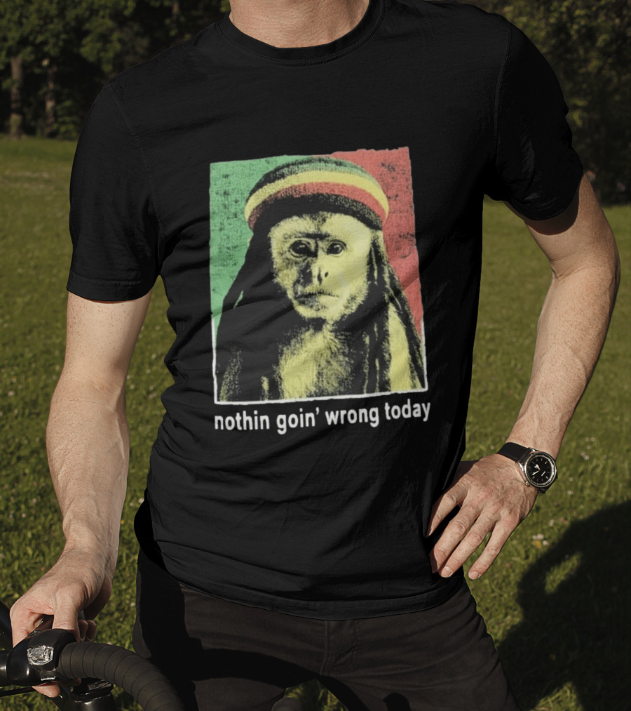 Jahmunkey Nothin Goin’ Wrong Today Rasta Monkey T-Shirt
