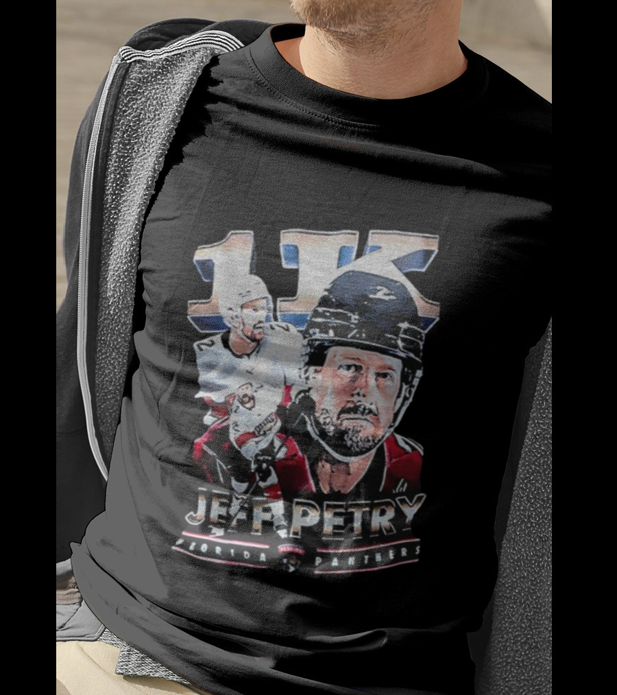 Jeff Petry 1K Florida Panthers NHL Hockey Milestone Celebration T-Shirt