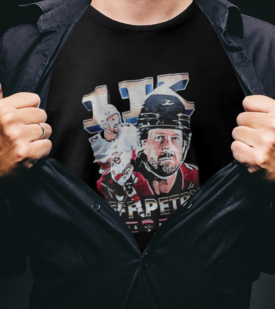 Jeff Petry 1K Florida Panthers NHL Hockey Milestone Celebration T-Shirt
