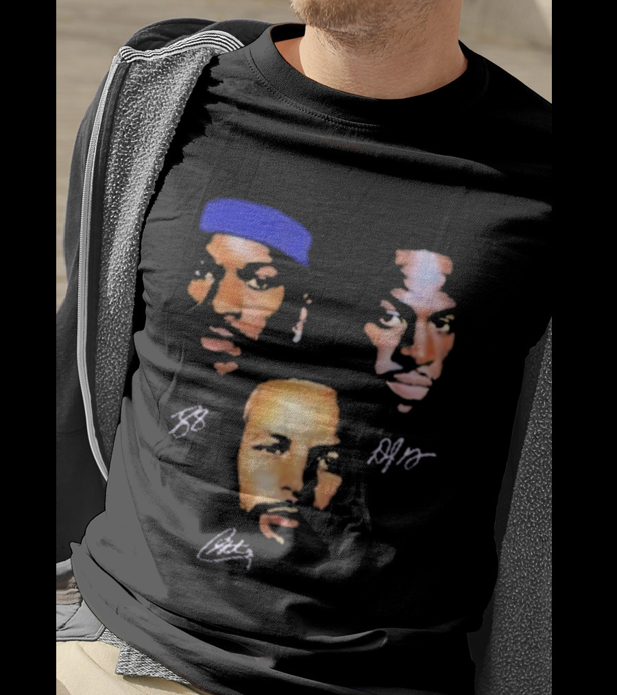 Jimmy Butler Draymond Green Stephen Curry Faces Heads BB AJG Signatures T-Shirt