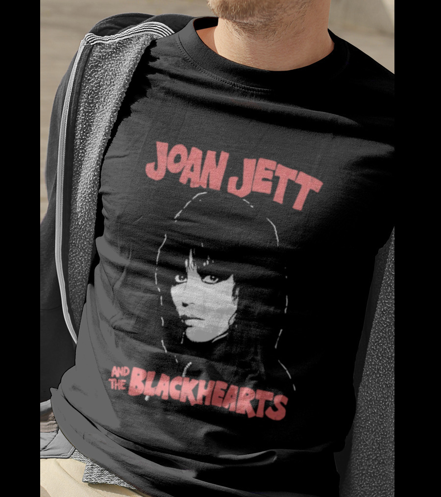 Joan Jett Blackhearts Band Iconic Face T-Shirt