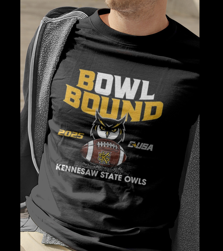 Kennesaw State Owls Bowl Bound 2025 CUSA Football T-Shirt