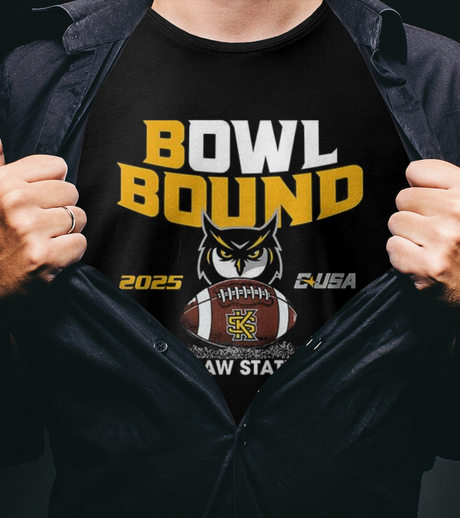 Kennesaw State Owls Bowl Bound 2025 CUSA Football T-Shirt
