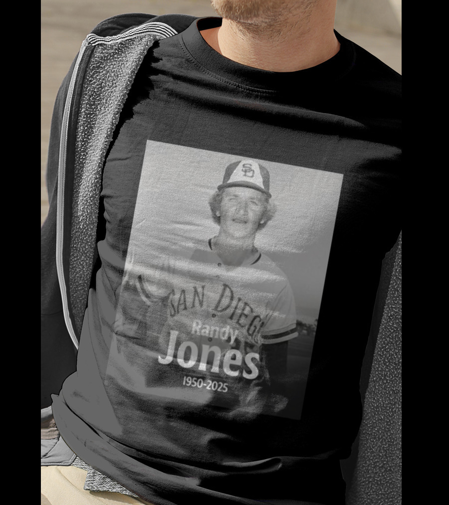 San Diego Randy Jones 1950-2025 SD Padres Baseball Legend T-Shirt