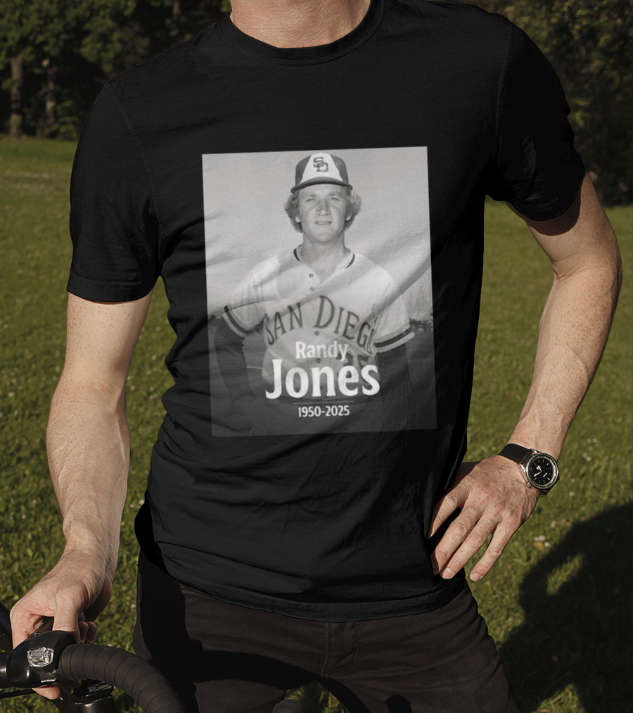 San Diego Randy Jones 1950-2025 SD Padres Baseball Legend T-Shirt