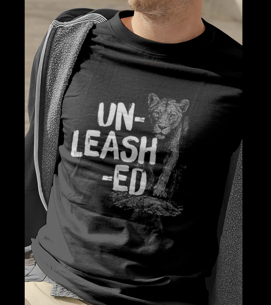 Unleashed Lion Fierce Head Logo T-Shirt