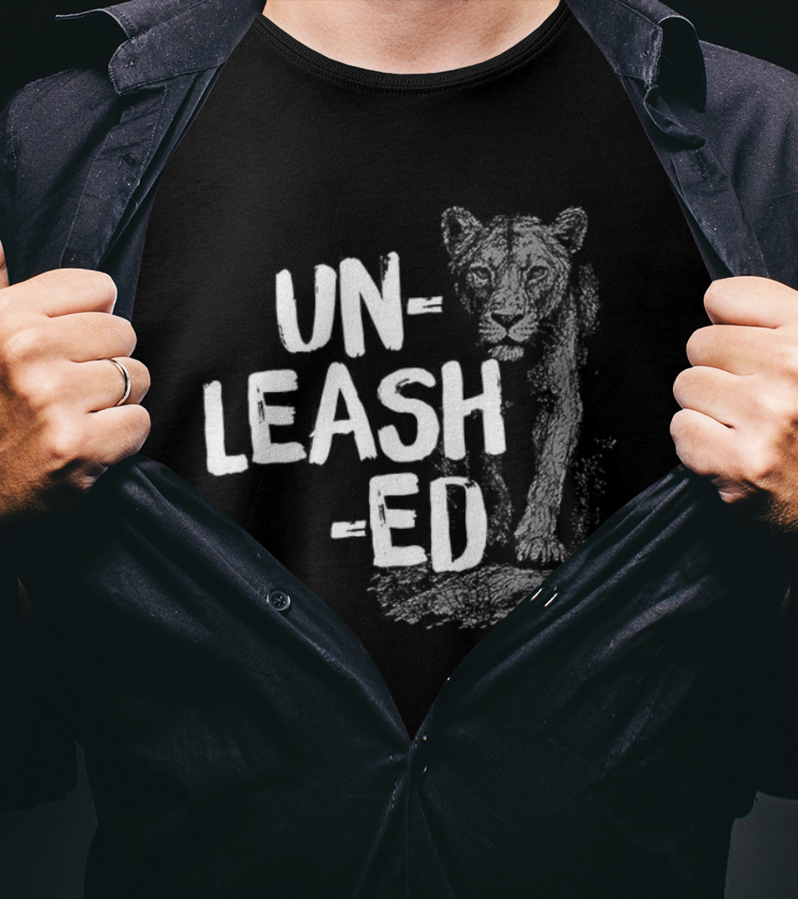 Unleashed Lion Fierce Head Logo T-Shirt