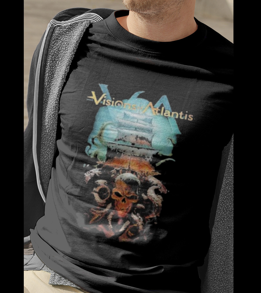 Visions Of Atlantis Skull And Tentacles T-Shirt