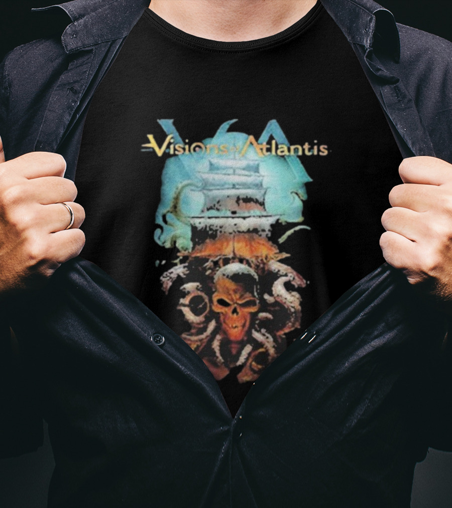 Visions Of Atlantis Skull And Tentacles T-Shirt
